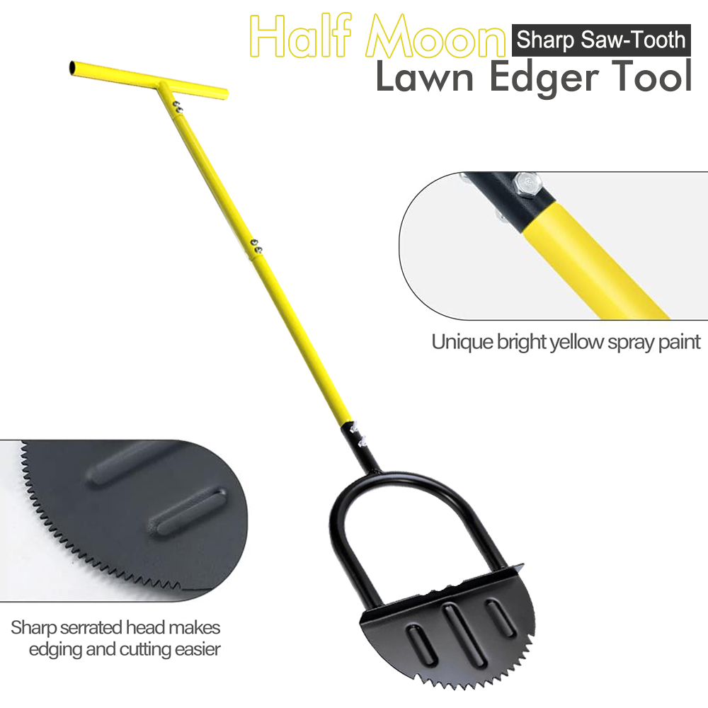 Gardening Tools Spade - Pá manual de aço para gramado,