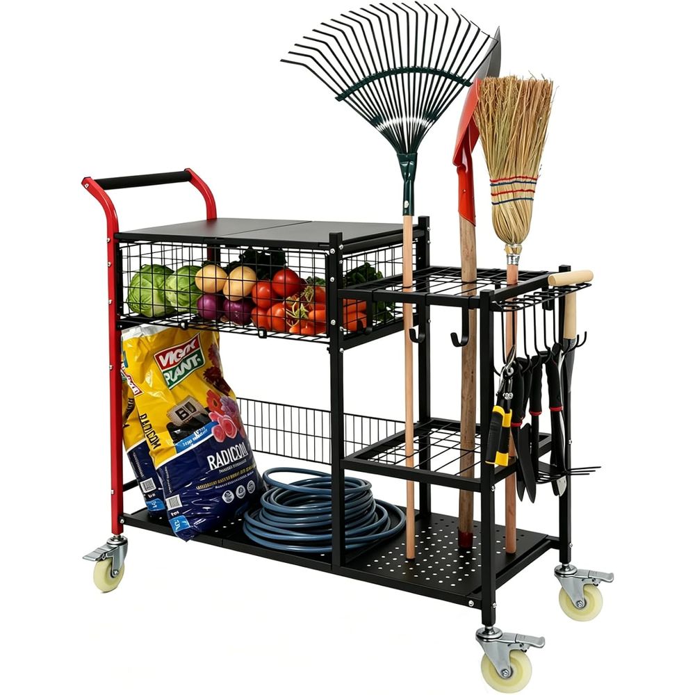 Gardening Tools Basket - Carrinho de Jardim 3 em 1