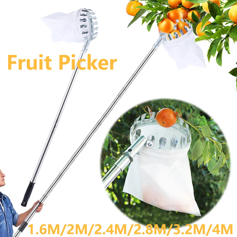 Gardening Tools Basket - 1.6-4m ferramenta selecionador de frutas metal