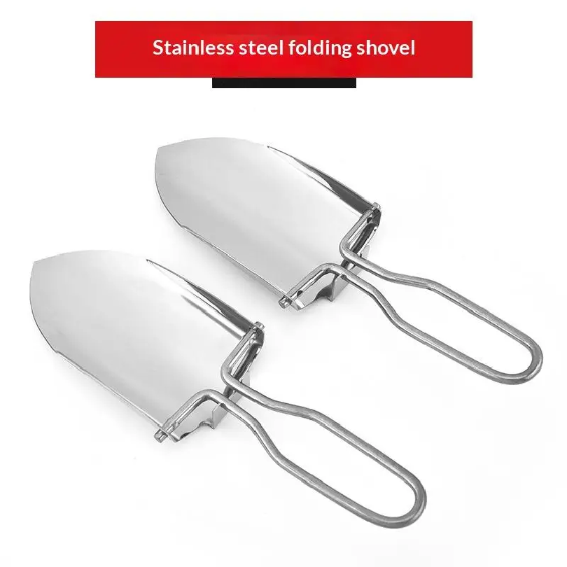 Gardening Tools Spade - Pá dobrável de aço inoxidável, 2