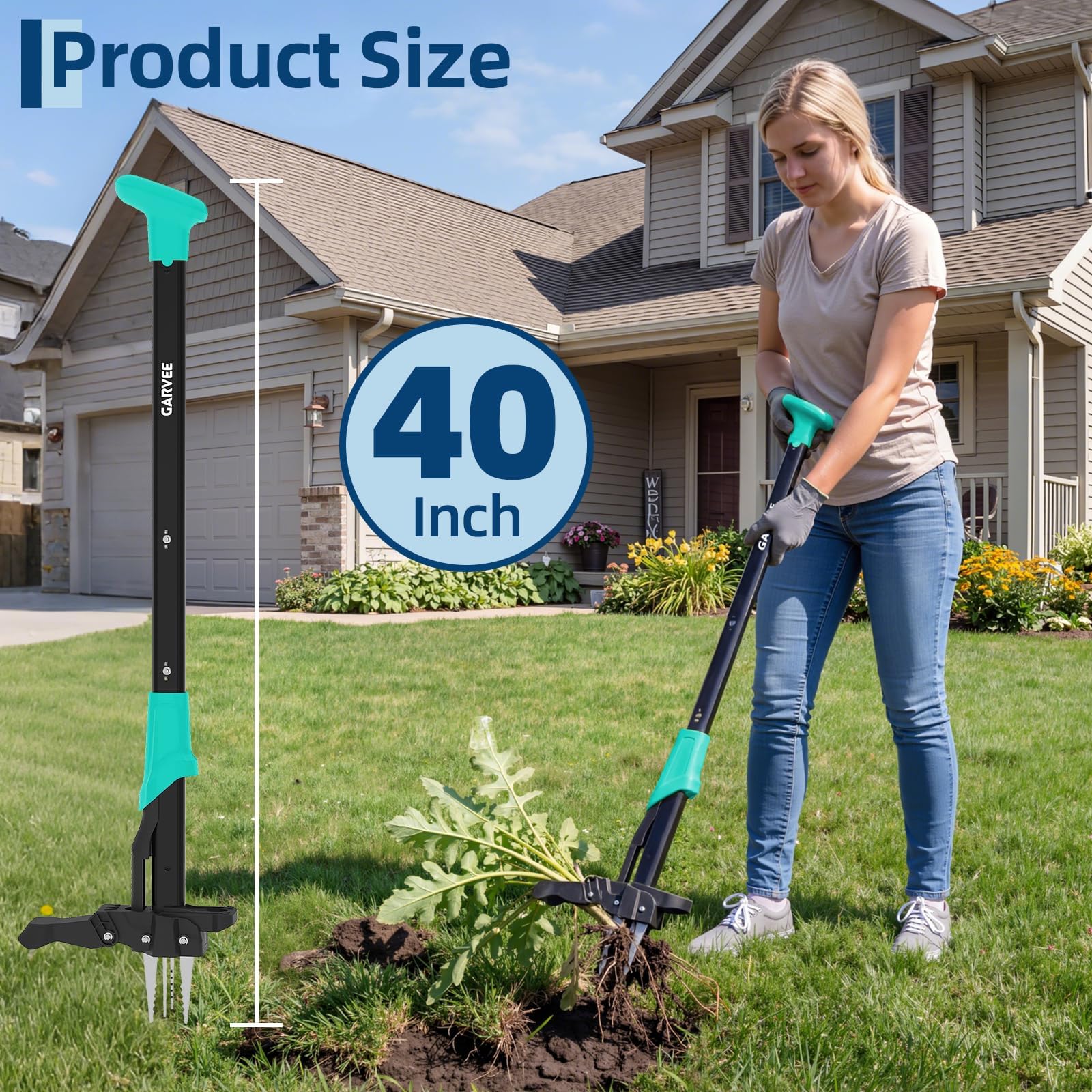 Gardening Tools Long - Removedor de Ervas Daninhas com Cabo
