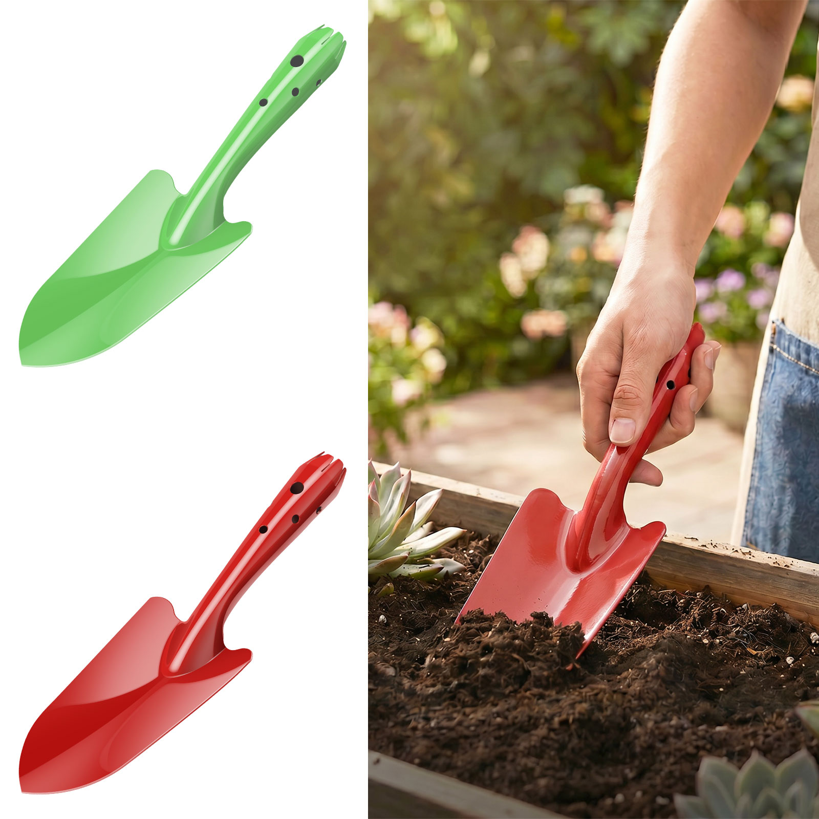 Gardening Tools Spade - Pá de Jardim de Metal Resistente