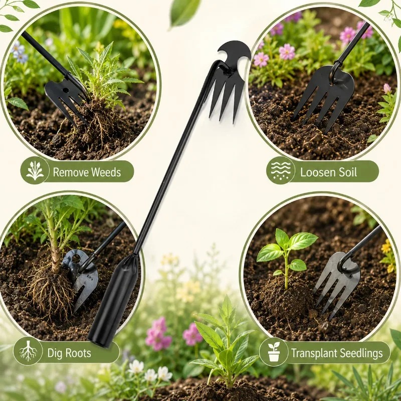 Rake de Jardim 2 em 1 Manual,  - Gardening Tools Spade avaliação e preço