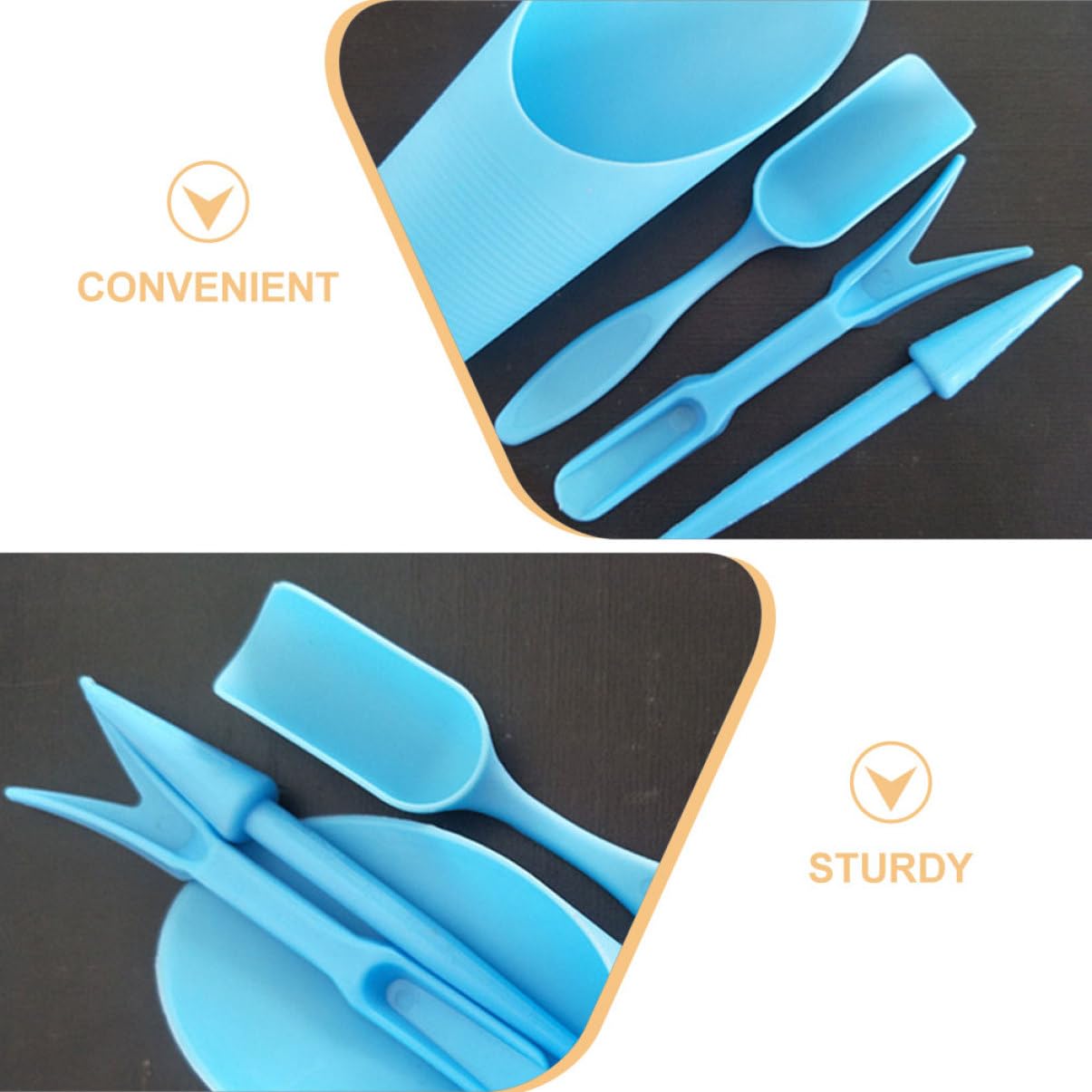 Pá de balde durável de plástic - Gardening Tools Spade avaliação e preço