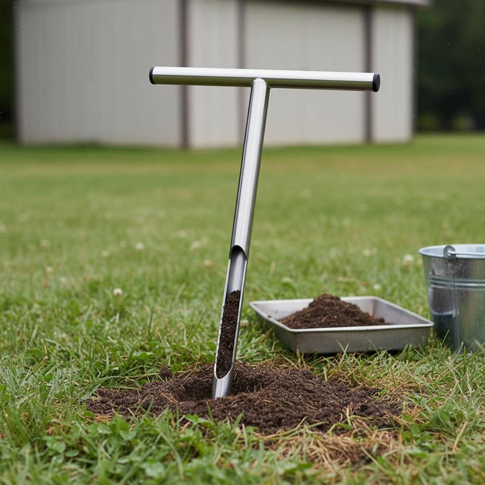Amostrador de Solo em Aço Inox - Gardening Tools Long avaliação e preço