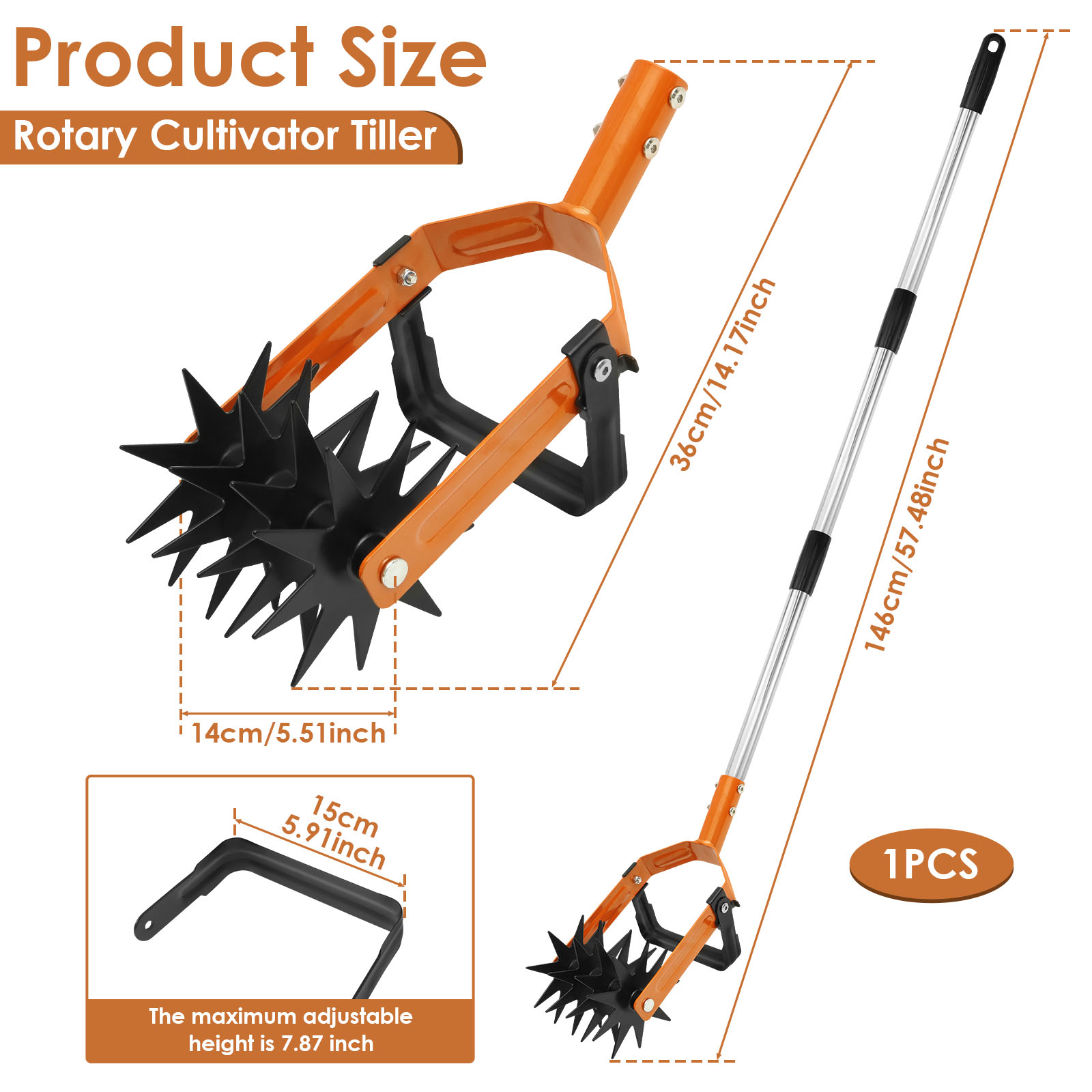 Nova ferramenta 2 em 1 cultiva - Gardening Tools Long avaliação e preço