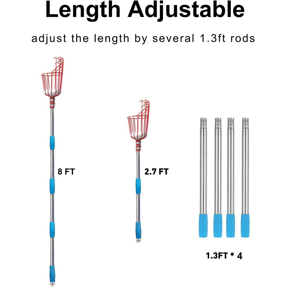 Colhedor de Frutas de 260cm, C - Gardening Tools Basket avaliação e preço