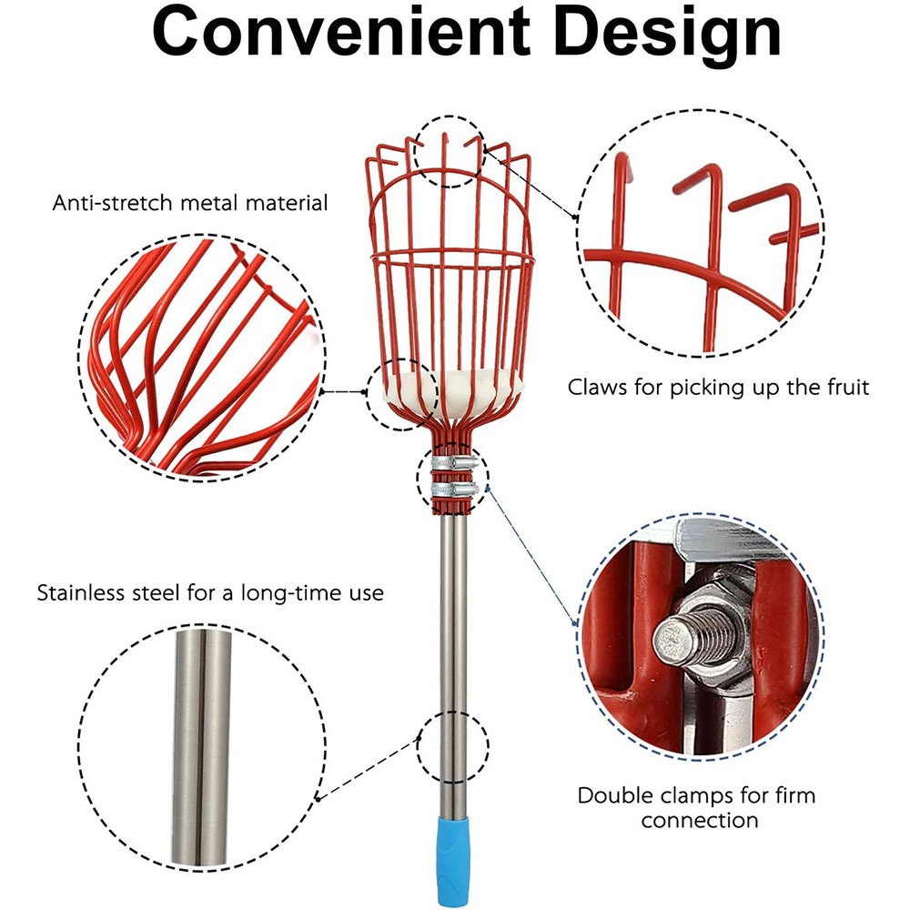 Colhedor de Frutas de 260cm, C - Gardening Tools Basket avaliação e preço